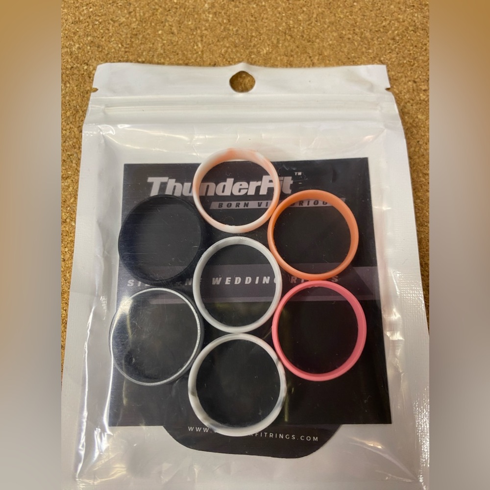 Unixe ThunderFit Born Victorio Silicone Wedding Ring Pack Size (11)-(8)